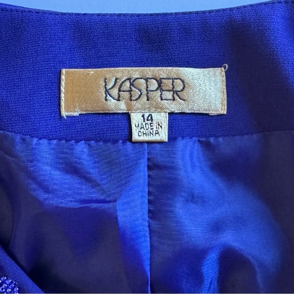 kasper Business blazer Woman’s 14 Blue navy - Picture 5 of 16